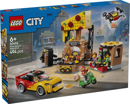 LEGO My City 60496 Pizza Delivery Experience with Vehicles