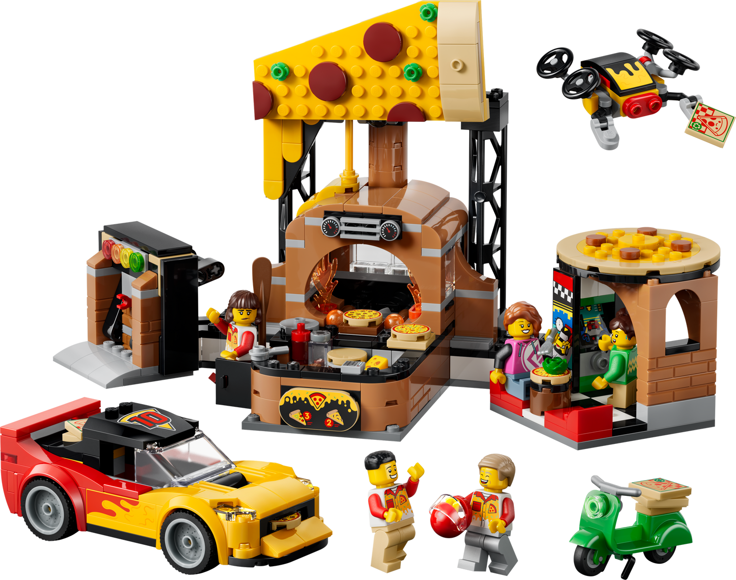 LEGO My City 60496 Pizza Delivery Experience with Vehicles