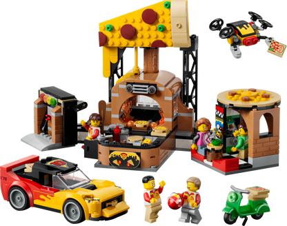 LEGO My City 60496 Pizza Delivery Experience with Vehicles