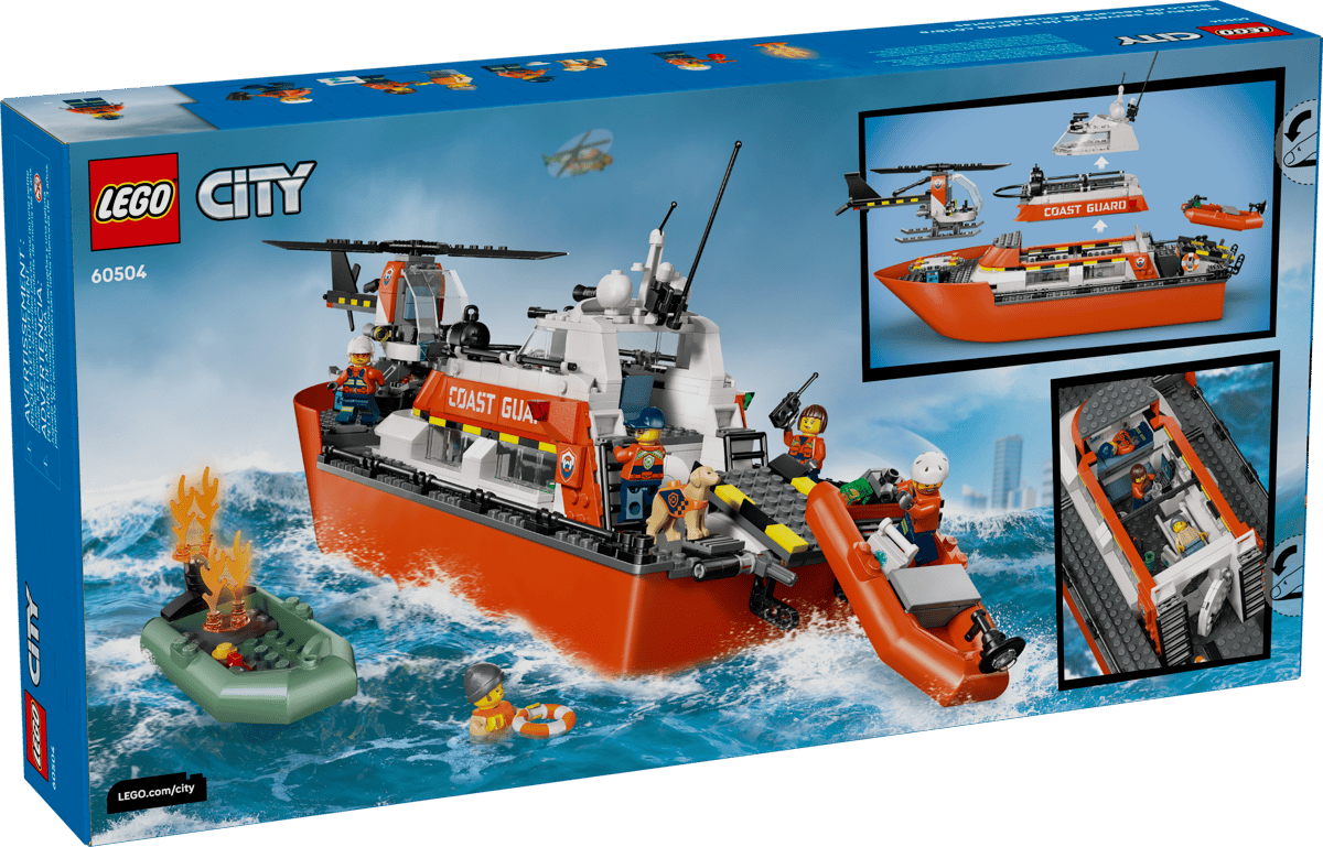 Lego City 60504 Coast Guard Rescue Boat & Helicopter