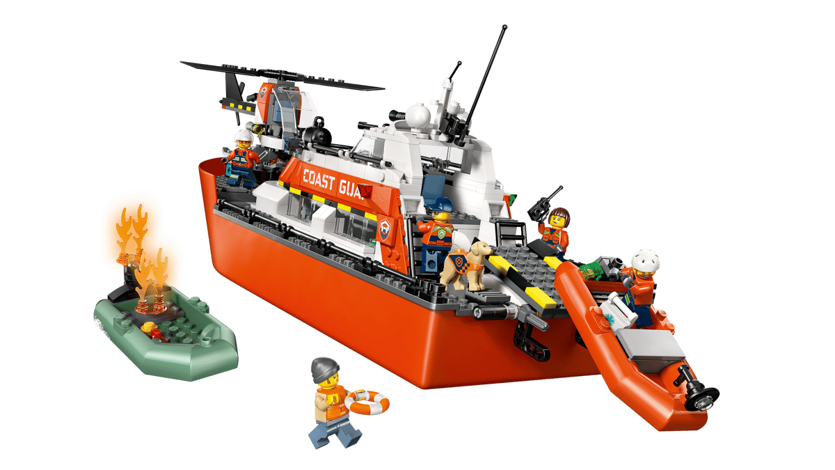 Lego City 60504 Coast Guard Rescue Boat & Helicopter
