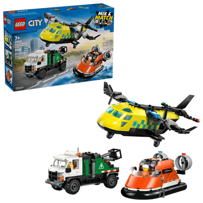 Lego City 60505 Airplane, Service Truck & Hovercraft Rem