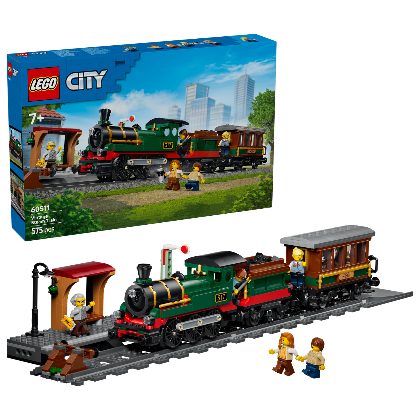 LEGO City Trains 60511 Vintage Steam Train