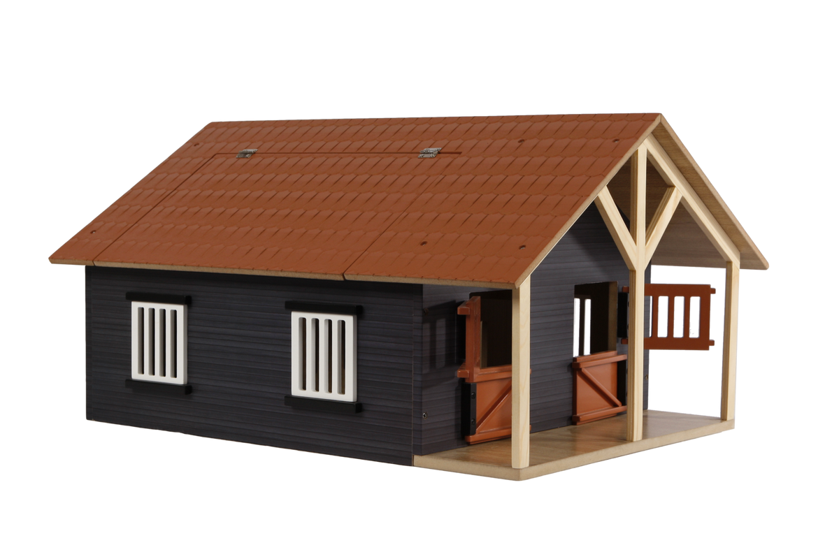 Kids Globe 1:24 Horsestable With Boxes & Workshop