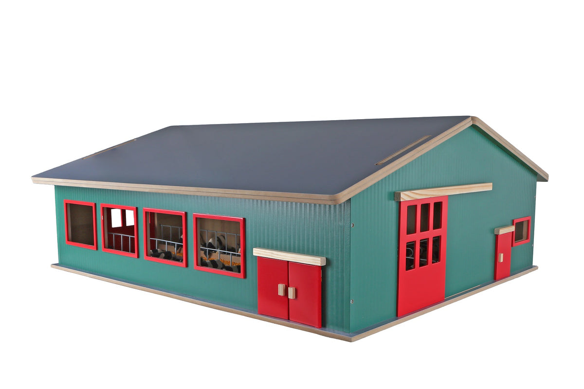 Kids Globe 1:32 Cattle Machinery Shed & Pasture 75cmx61cmx29cm
