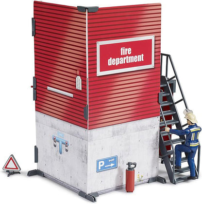 Bruder Bworld Fire Station With Fireman