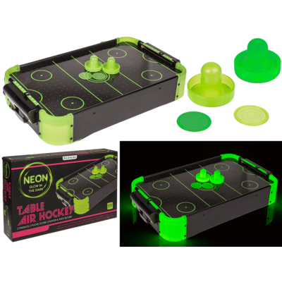Out Of The Blue Table Air Hockey Game, Glow In The Dark