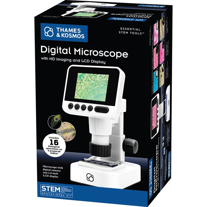 Thames & Kosmos Digital Microscope with HD Imaging and LCD Display