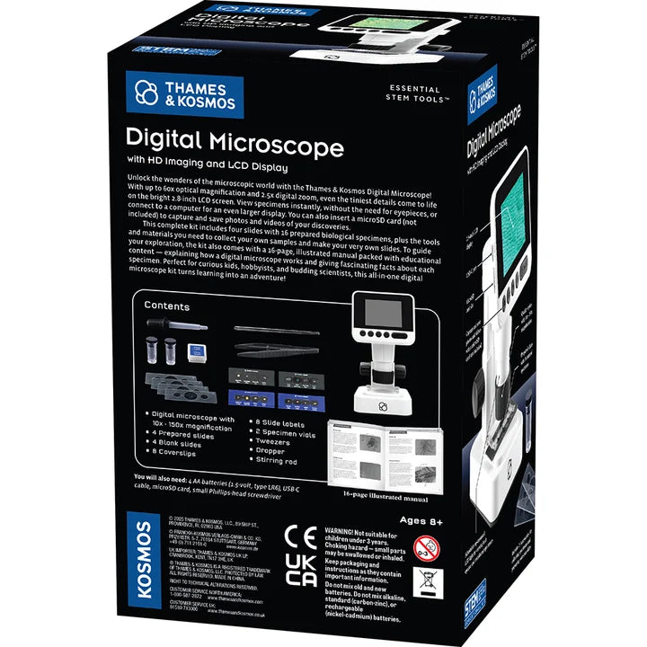 Thames & Kosmos Digital Microscope with HD Imaging and LCD Display