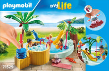 Playmobil 71529 MyLife Children's Pool with Whirlpool,
