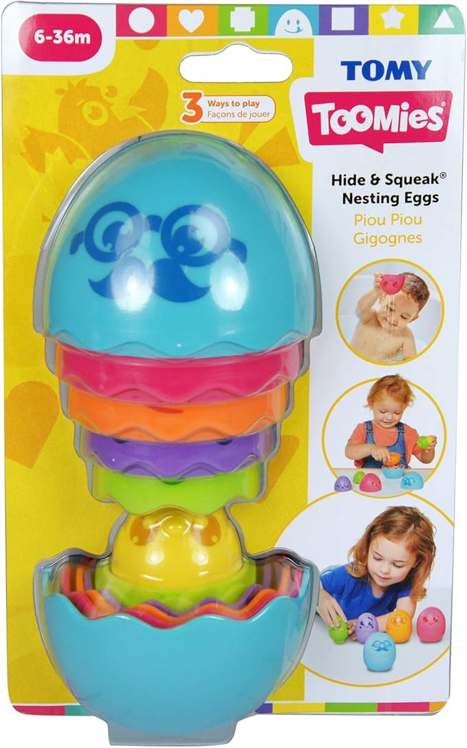 Tomy Toomies Hide & Squeak Nesting Eggs