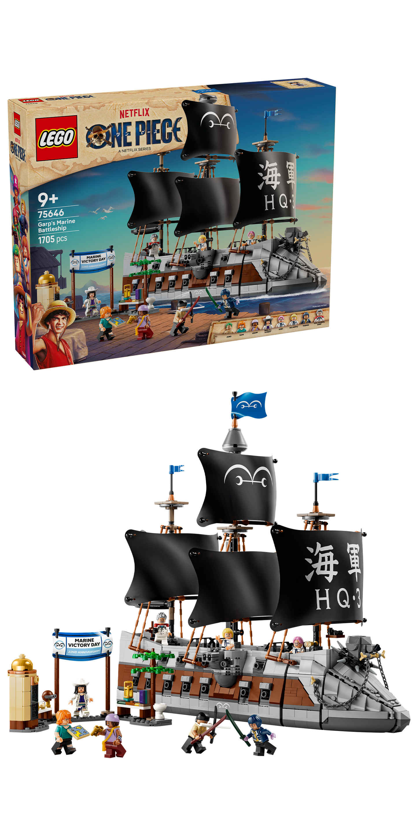 LEGO ONE PIECE 75646 Garp's Marine Battleship