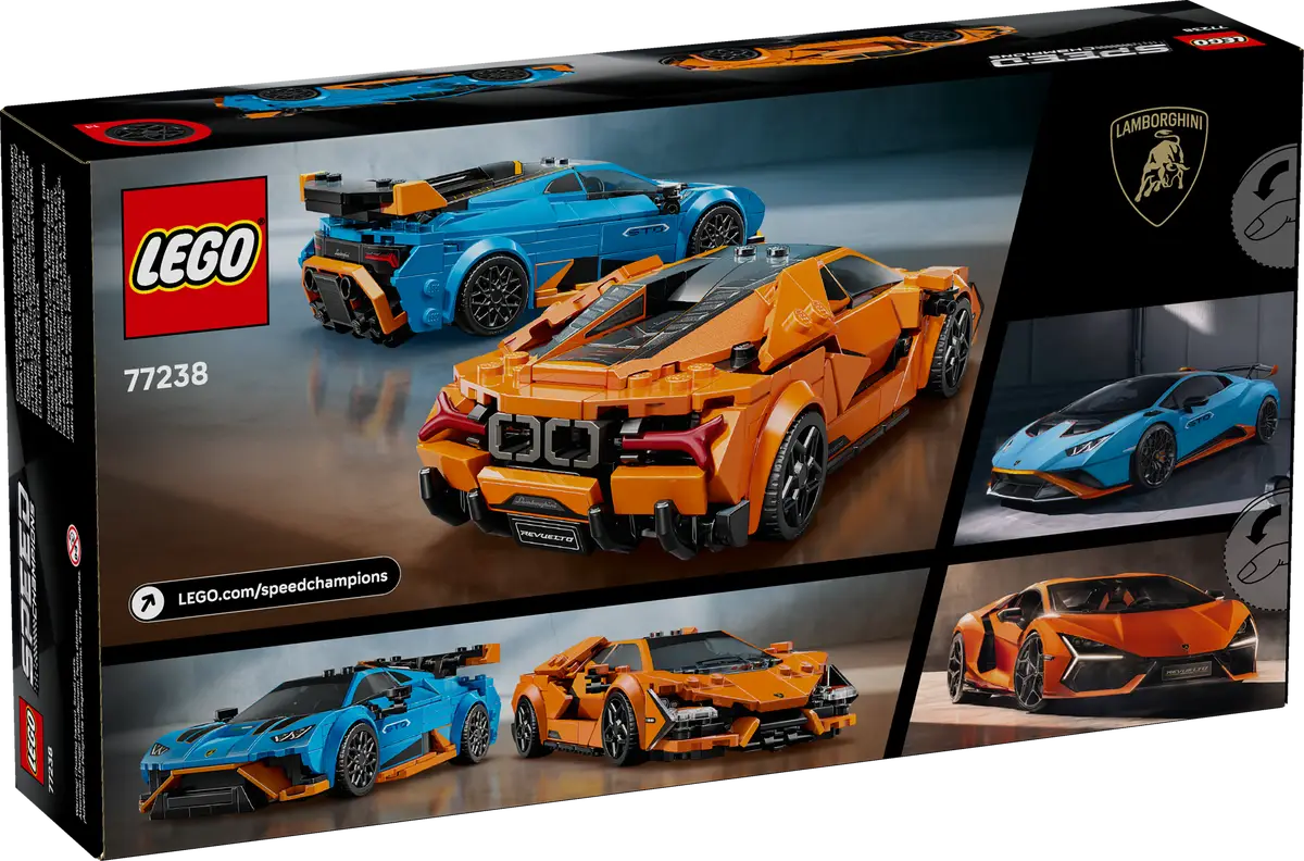 Lego Speed Champions 77238 Lamborghini Revuelto & Huracán STO