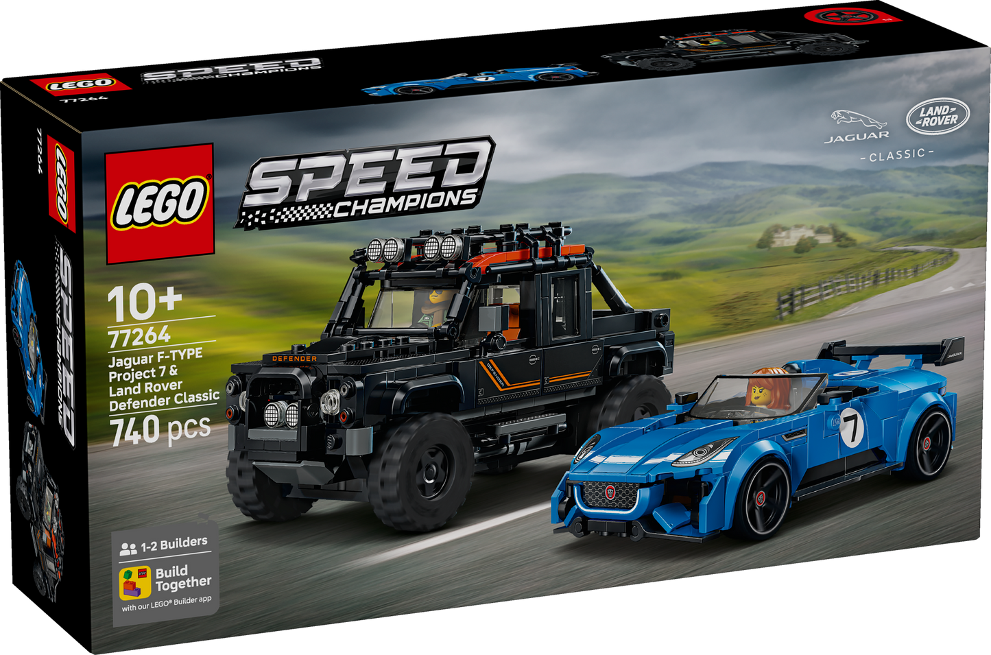 LEGO Speed Champions 77264 Jaguar Project 7 & Land Rover Defender