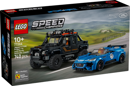 LEGO Speed Champions 77264 Jaguar Project 7 & Land Rover Defender