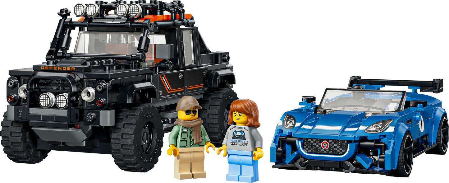 LEGO Speed Champions 77264 Jaguar Project 7 & Land Rover Defender