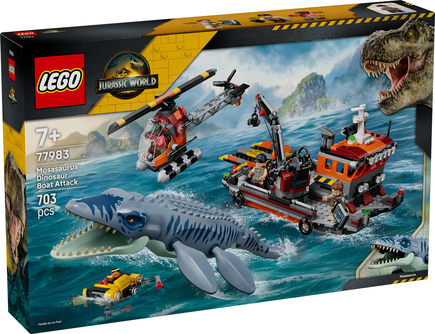 LEGO Jurassic World 77983 Mosasaurus Dinosaur Boat Attack