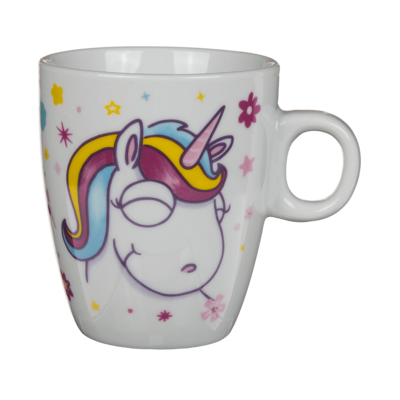Out Of The Blue Porcelain Mug Comic Unicorn Asst