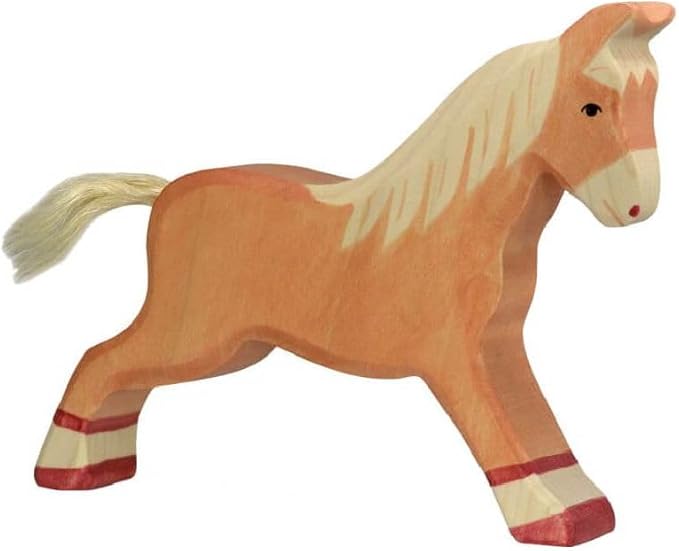 Holztiger Horse, Running, Light Brown
