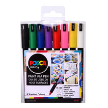 Posca Pc-1Mr Extra Fine Wlt 8 Standard Colours