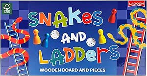 Lagoon Games Wooden Snakes & Ladders