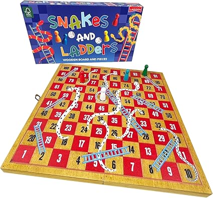 Lagoon Games Wooden Snakes & Ladders