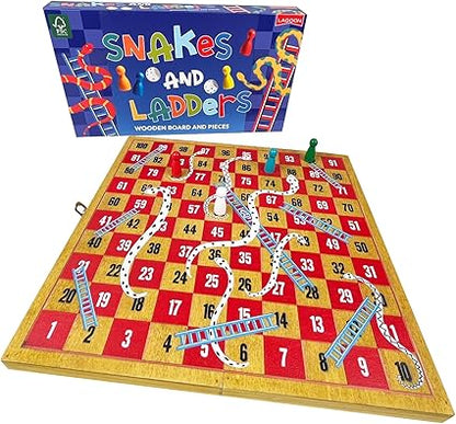 Lagoon Games Wooden Snakes & Ladders