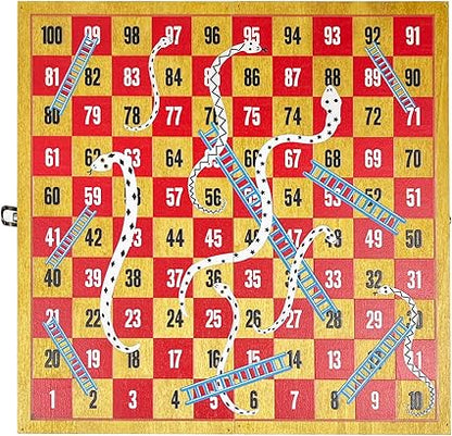 Lagoon Games Wooden Snakes & Ladders