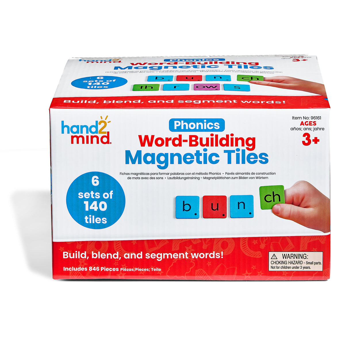Learning Resources Hand2Mind Phonics WordBuilding Magnetic Tiles