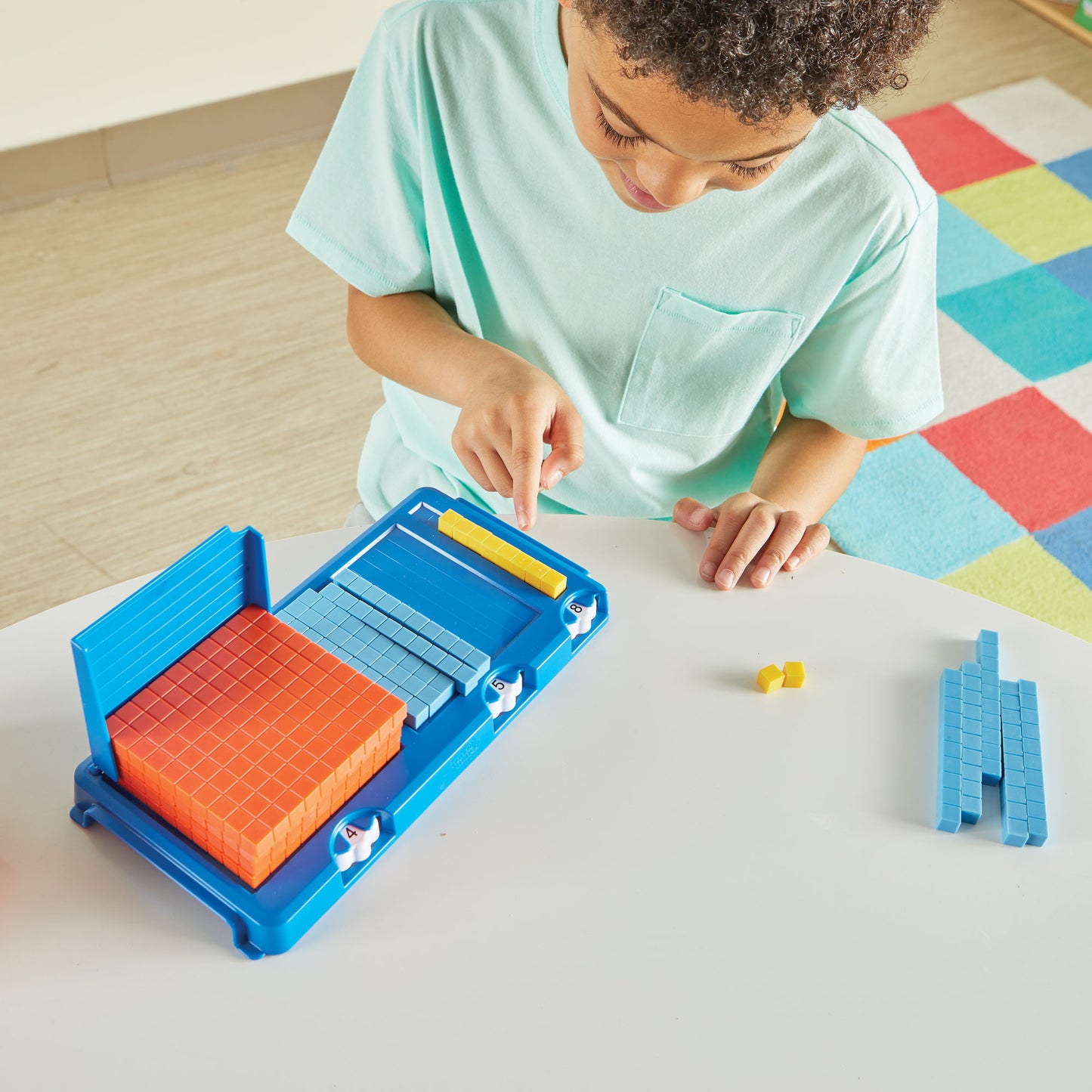 Learning Resources Place Value Frame with Base Ten Blocks
