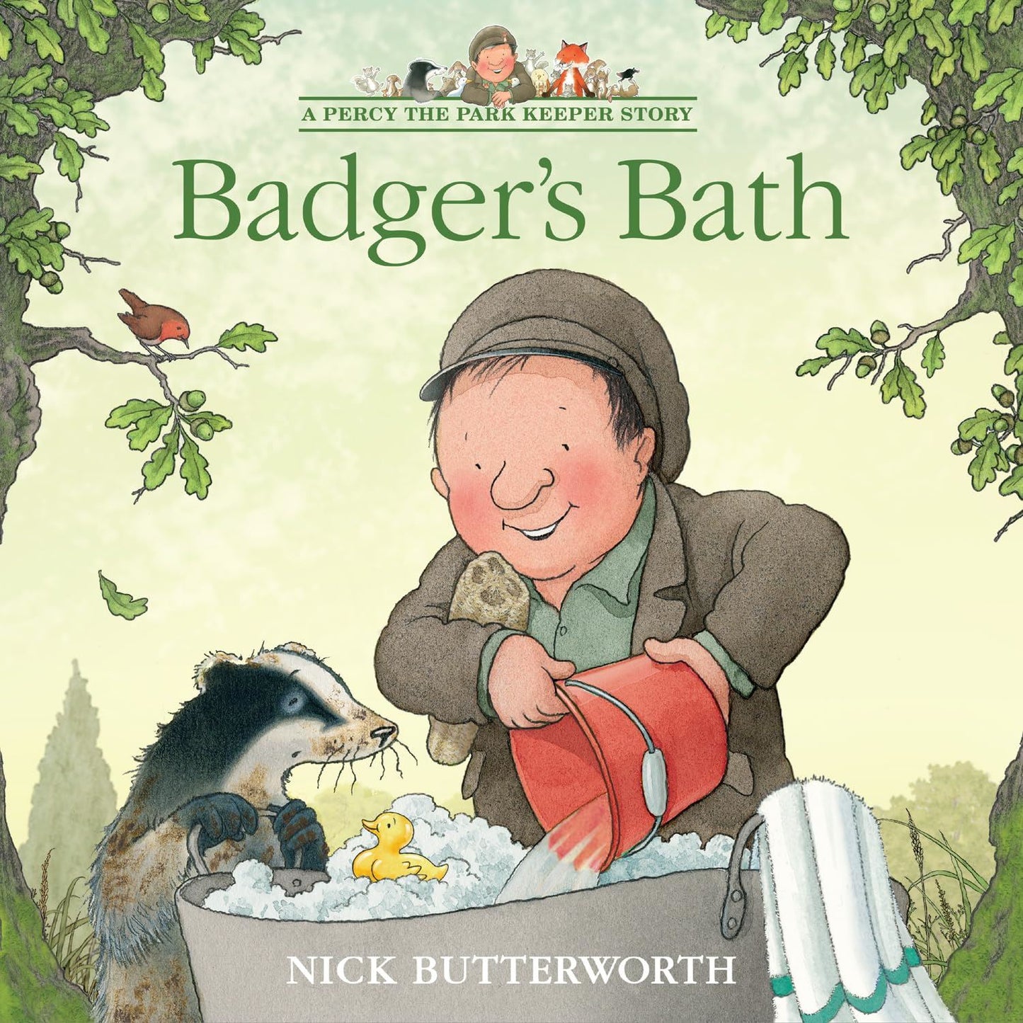 Percy The Park Keeper: Badgers Bath (Pb) Book