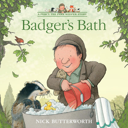 Percy The Park Keeper: Badgers Bath (Pb) Book