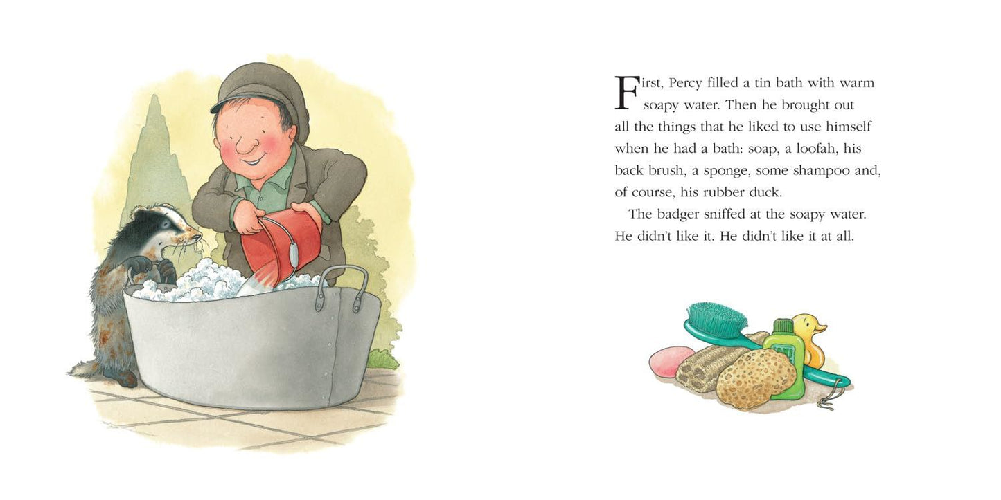 Percy The Park Keeper: Badgers Bath (Pb) Book