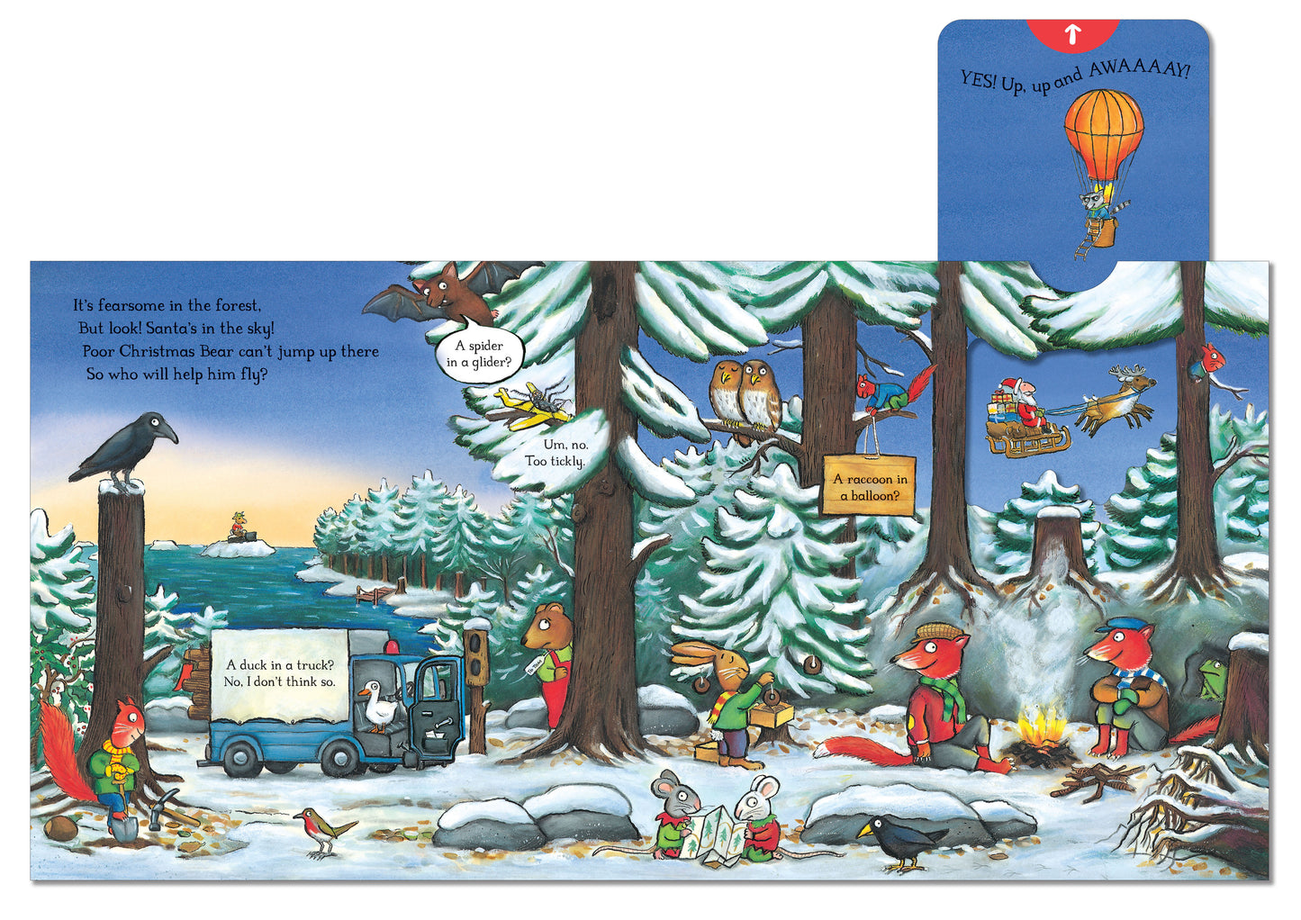 Christmas Bear (Push Pull Slide) (Board)