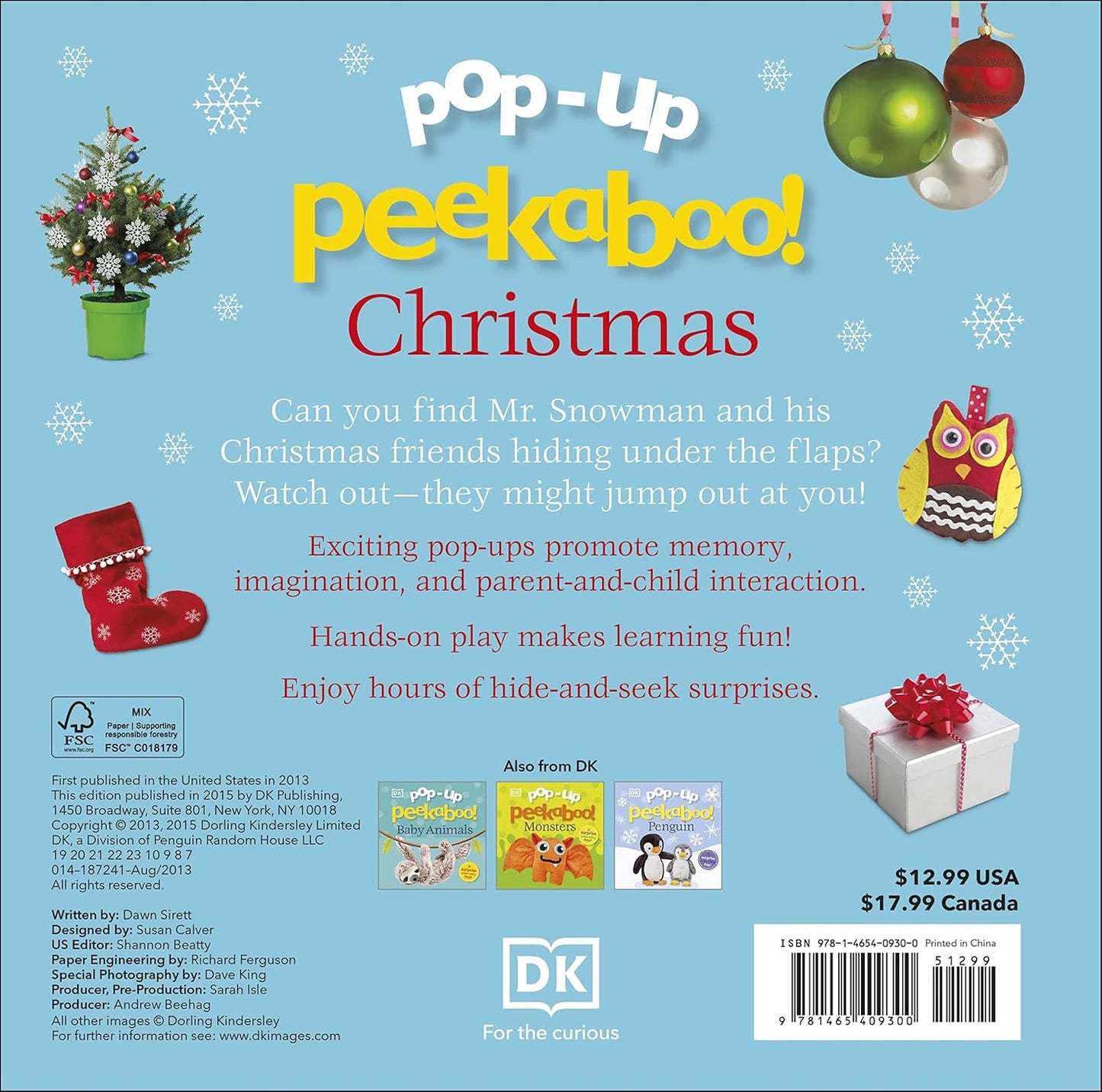 Christmas Pop Up Peekaboo Book