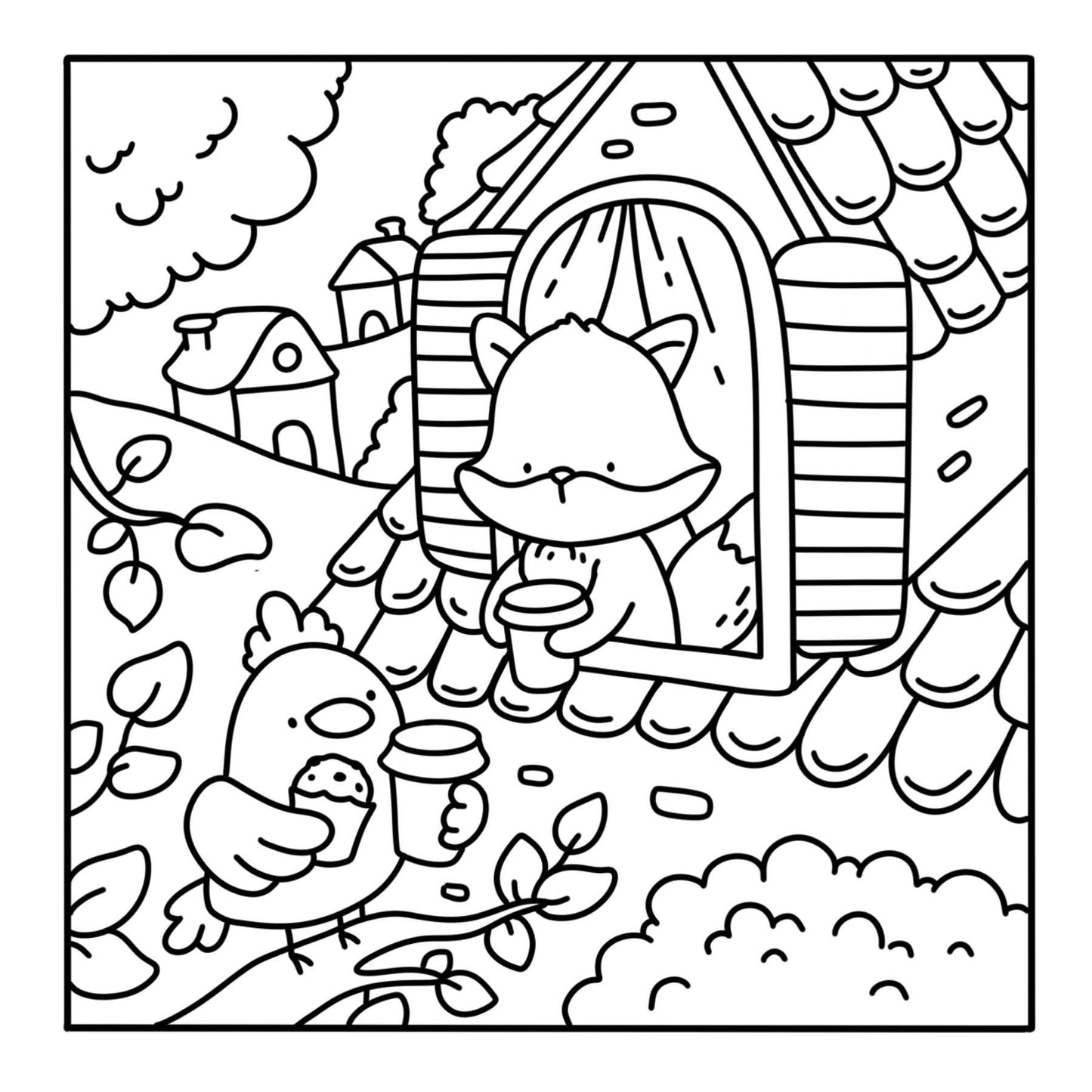 Comfy Life: Cute And Cozy Colouring Book