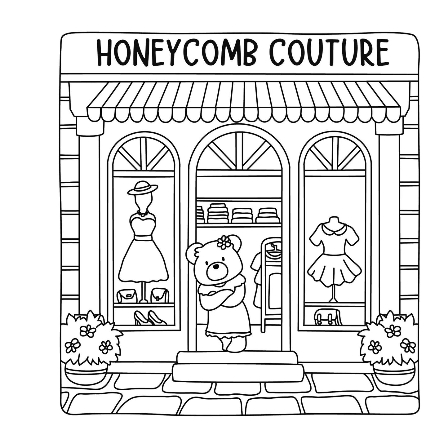 Cute Shop: Cute And Cozy Colouring Book