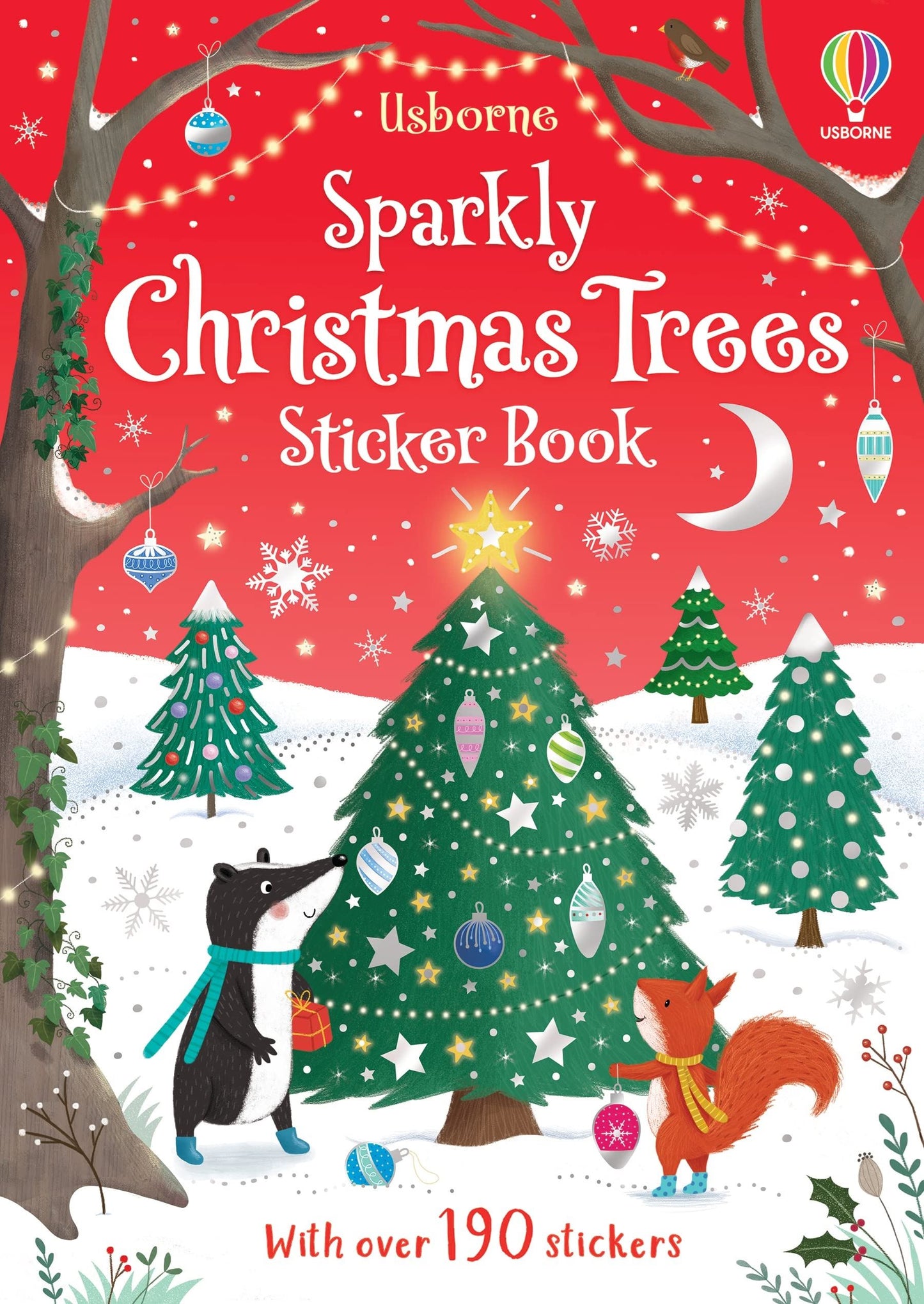 Sparkly Christmas Trees Sticker Book (Pb)