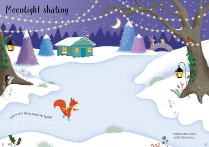 Sparkly Christmas Trees Sticker Book (Pb)