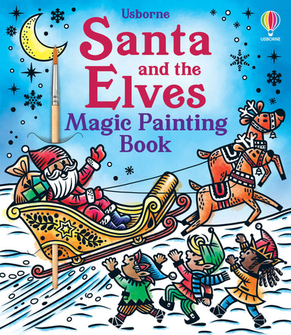 Santa And The Elves Magic Painting Book (Pb)