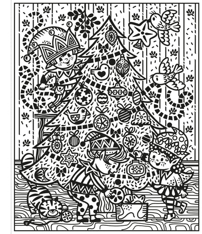 Santa And The Elves Magic Painting Book (Pb)
