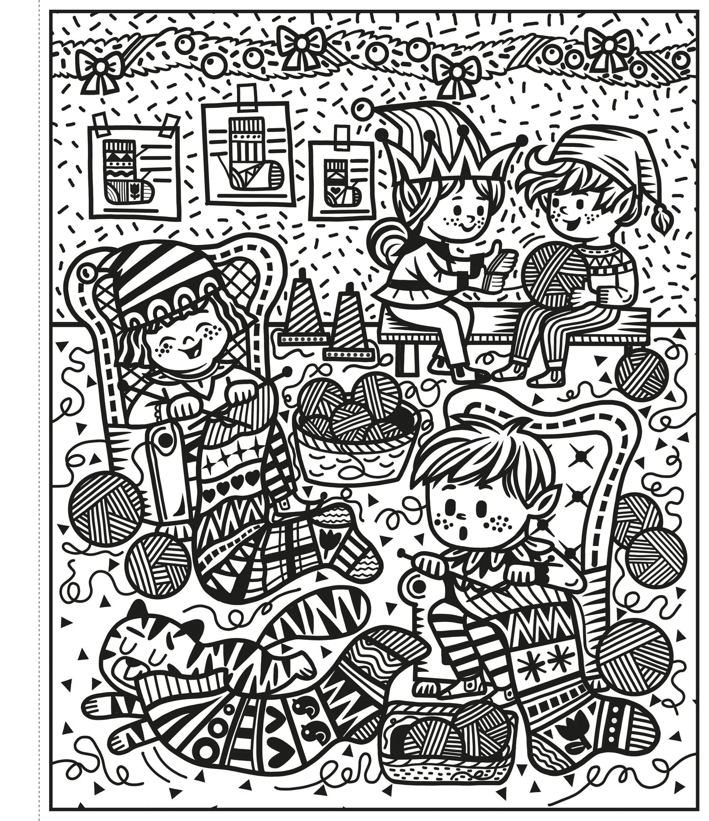 Santa And The Elves Magic Painting Book (Pb)