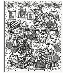 Santa And The Elves Magic Painting Book (Pb)