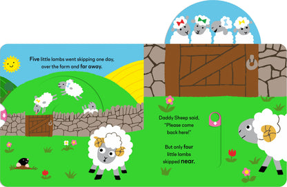 Five Little Lambs (Sliders) (Board)