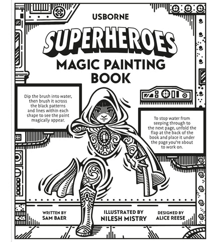 Superheroes Magic Painting Book (Pb)