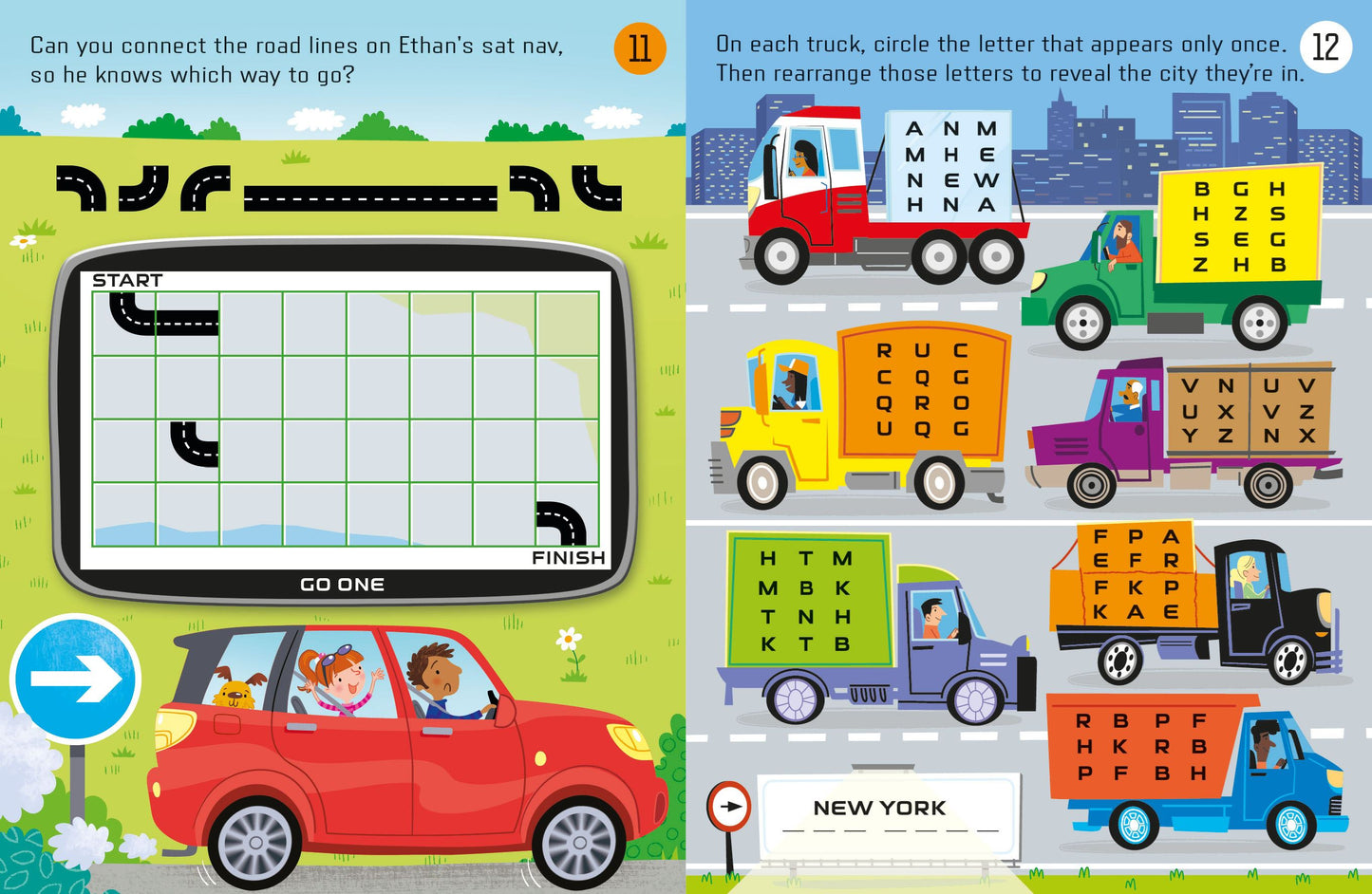 Usborne Minis: Things To Do On A Car Journey Book
