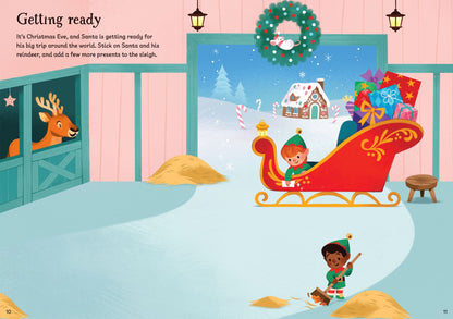 Sparkly Santa Sticker Book (Pb)