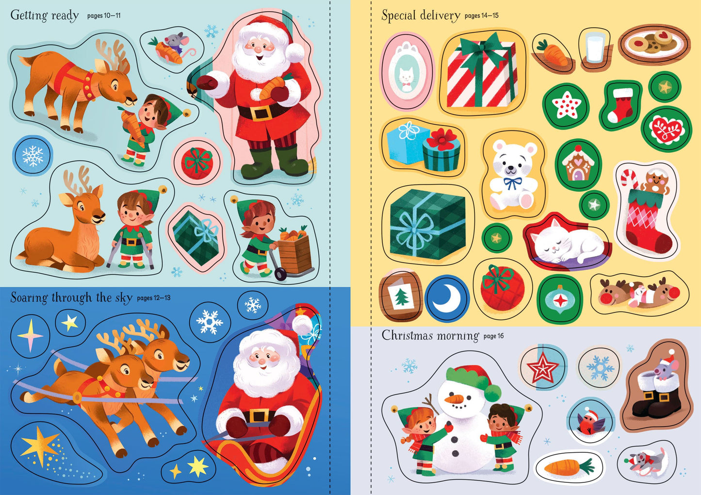 Sparkly Santa Sticker Book (Pb)