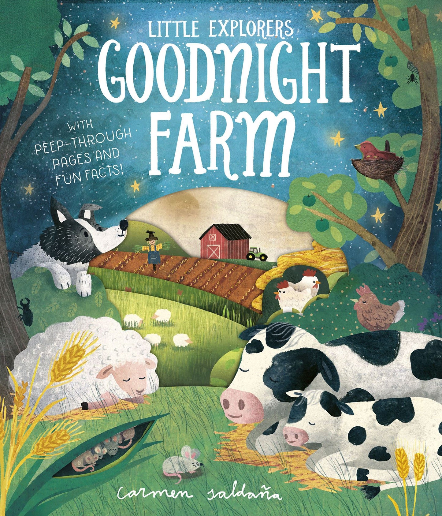 Little Explorers: Goodnight Farm (Peep Through) Board Book