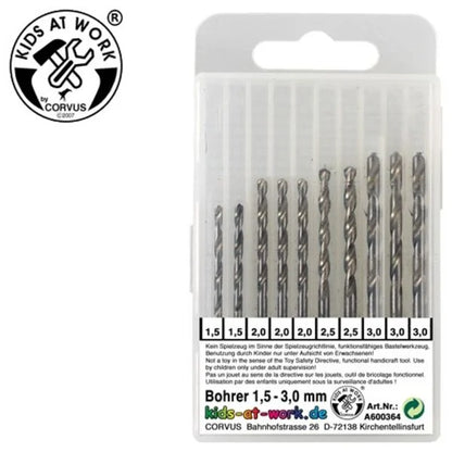 Kids At Work Box With 10 Drill Bits